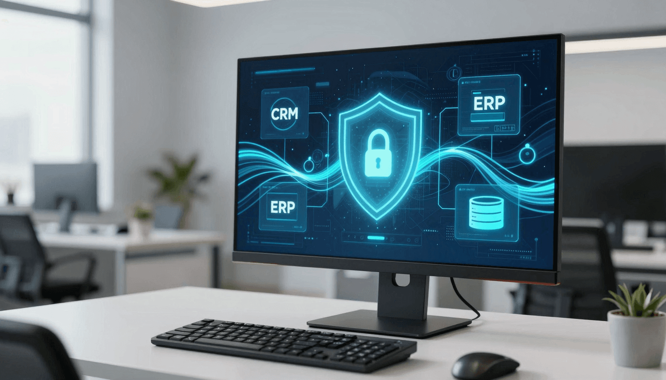 KI-Assistent verbindet sich über MCP sicher mit internen Unternehmenssystemen wie CRM und ERP
